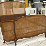 Double wicker basket in Louis XV style, 1950.