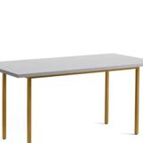 Hay two-tone dining table l160 ochre/light grey