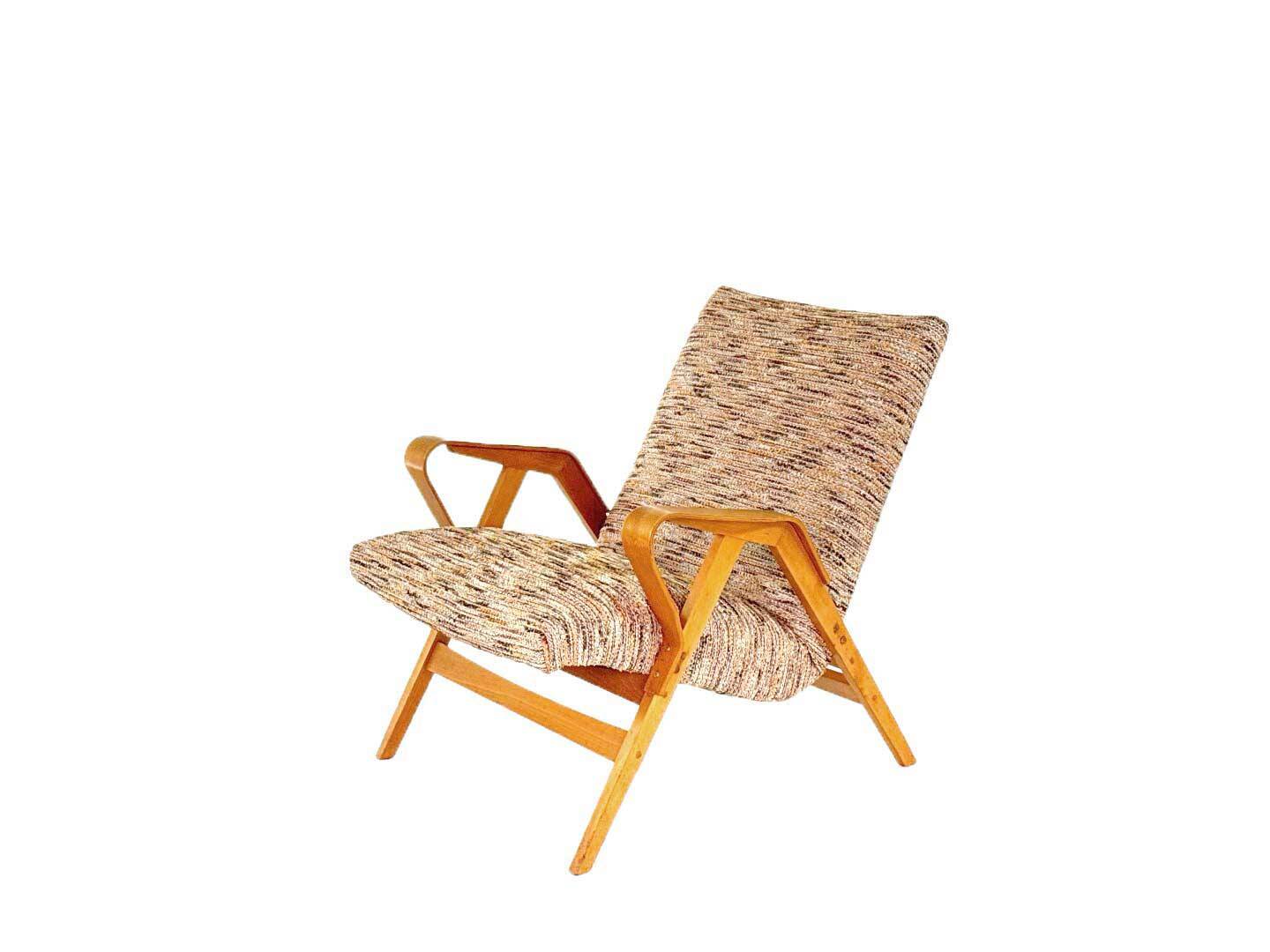 Vintage no. 24-23 armchair by františek jirák for tatra nabytok pravenec