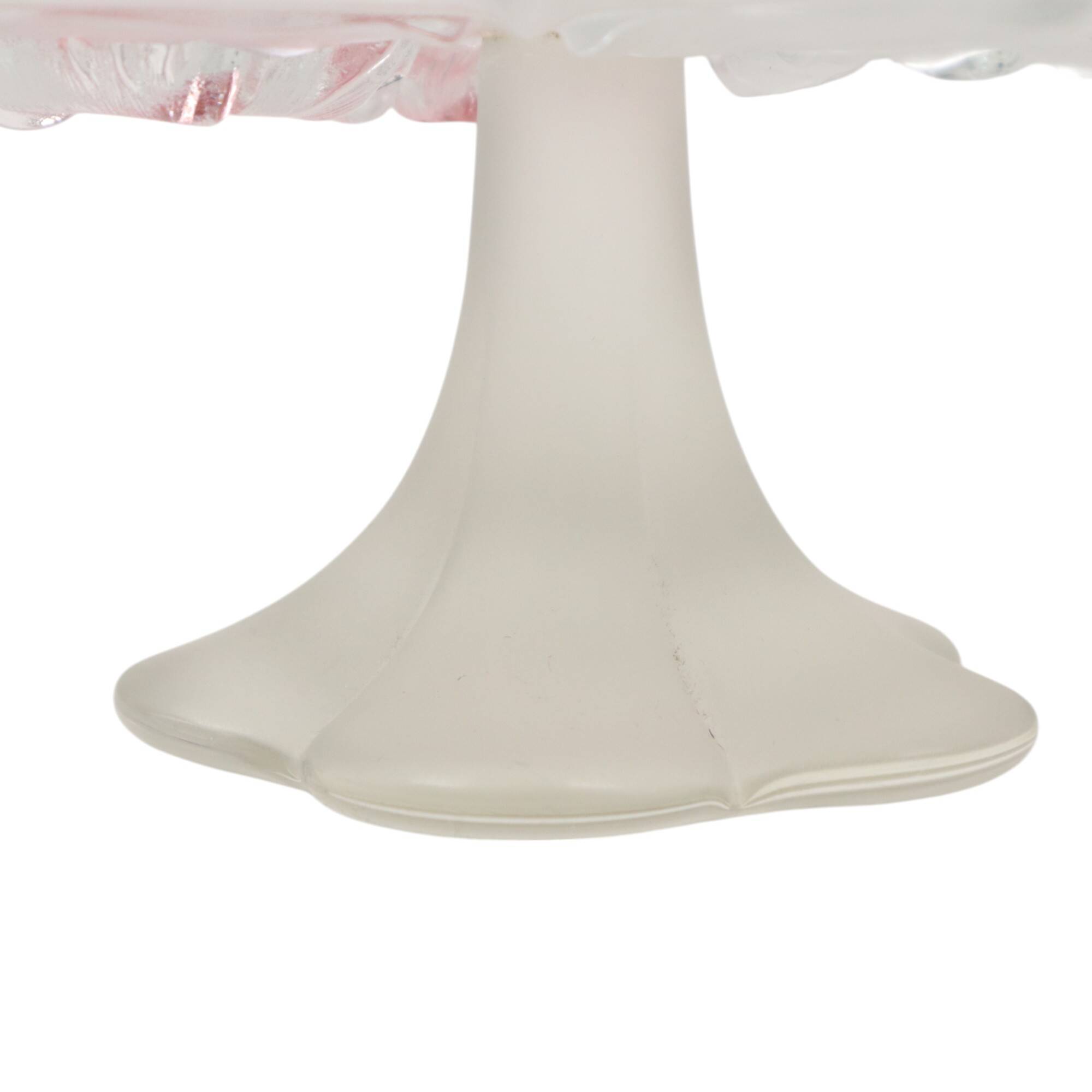 Vintage Glass Cake Stand Cake Plateau Flowers Mikasa Calypso