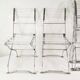 Set of designer folding chairs, Maison & Jardin Paris, 1970s