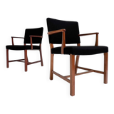 Set of 2 Danish mahogany chairs by Erik Bjorn Olsen, 1970s
