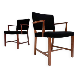 Set of 2 Danish mahogany chairs by Erik Bjorn Olsen, 1970s