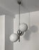 Suspension allongée 3 boules années 70