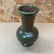 Old vase le cep green & red sandstone made in france vintage