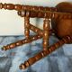 Vintage turned solid wooden stool