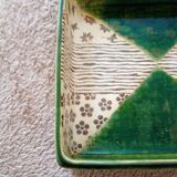 square dish in handcrafted Japanese ceramic.