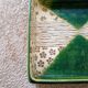 square dish in handcrafted Japanese ceramic.