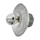 Thick structured ice glass wall light flush mount by Peill & Putzler, 1970s