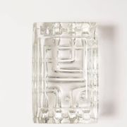 Cendrier Transparent en Verre, Années 1970, Italie