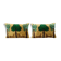 Tiger design ikat velvet pillow, set of two silk lumbar cushion cover, pair animal lumbar pillows, t