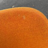 Set of 4 orange DSC 106 chairs Giancarlo Piretti for Castelli