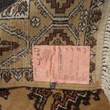 Old carpet from fez morocco very tight wool hand woven