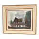 Original Swedish Oil on Panel – “Cabin by the Water” by Jeams – Signed