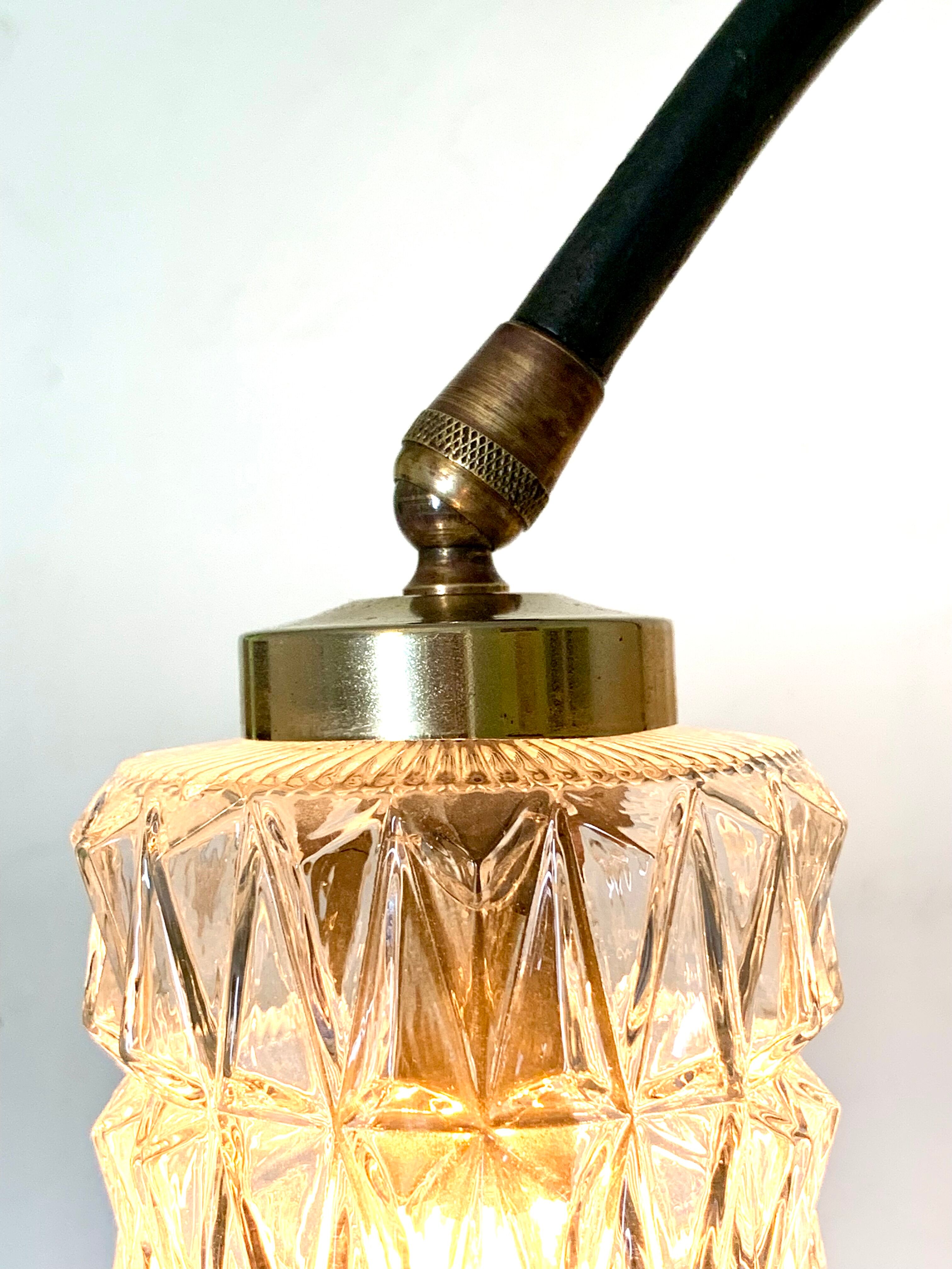 Floor lamp Arlus 50s crystal tulips