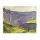 Impressionist Post-Print painting "Cirque de Gavarnie" by François Moreau - 1910