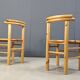 Vintage pine wood dining chairs - 1980s - set of 6