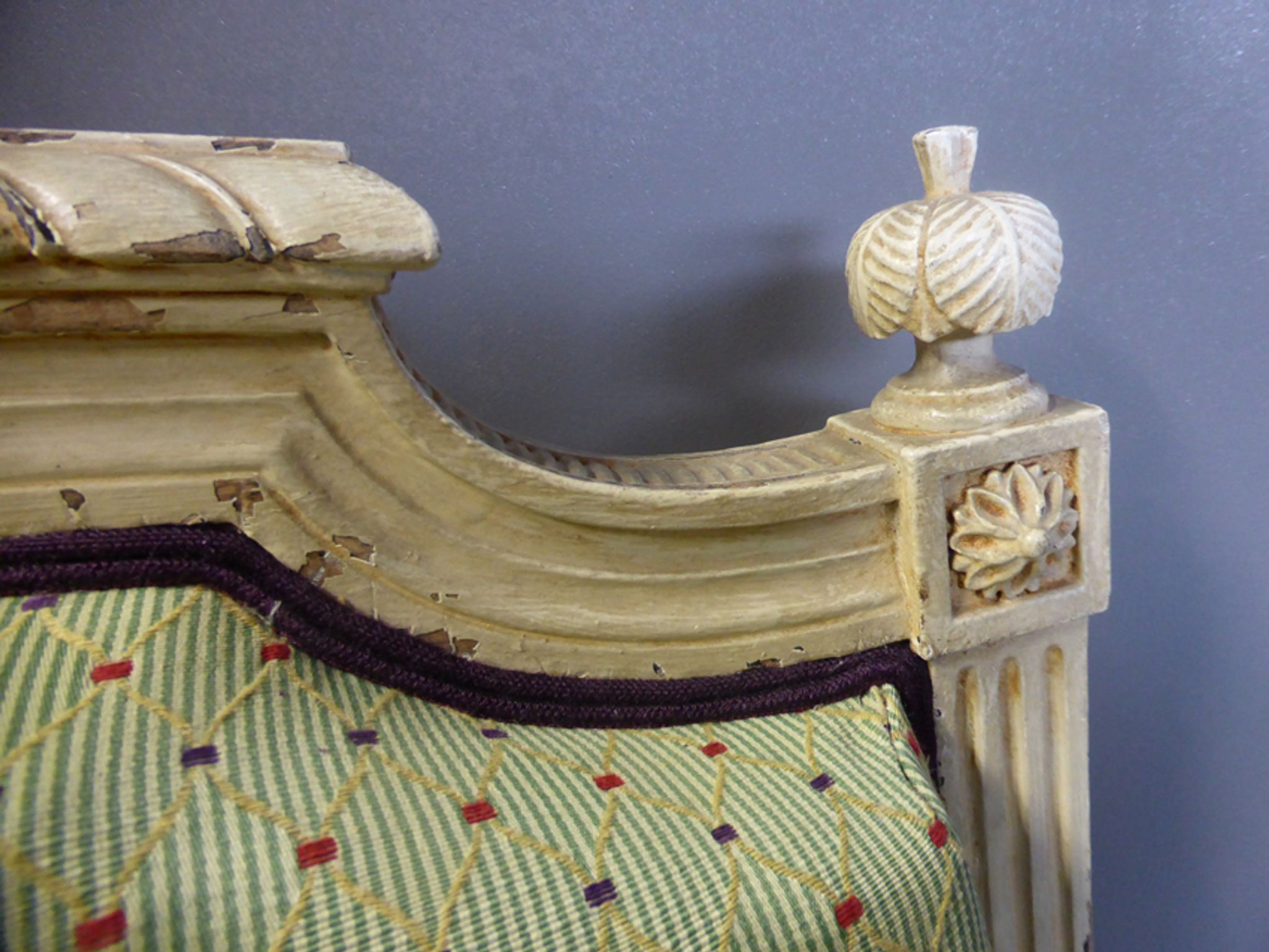 Louis XVI style lacquered sofa