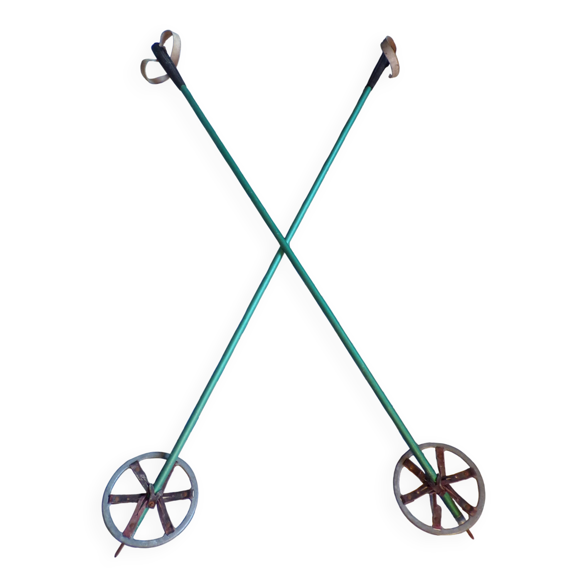 Pair of old ski poles
