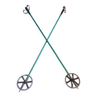 Pair of old ski poles