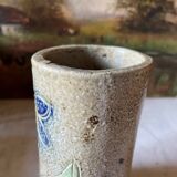 Vase rouleau grès émaillé