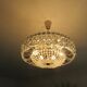 Lustre "Palwa" 6 fires in nickel brass and 60s crystal