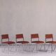 Vintage steel stacking chairs, Germany, 1980s, set of 4