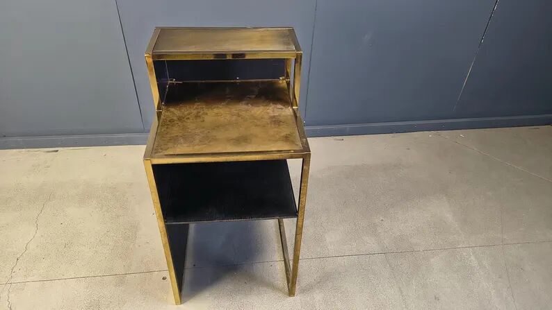 Vintage brass bar counter by Belgochrom, 1970s