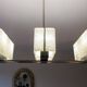 Modernist chandelier Maison Arlus ocean liner 1960