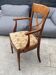 Antique office chair in cherry wood and fabric