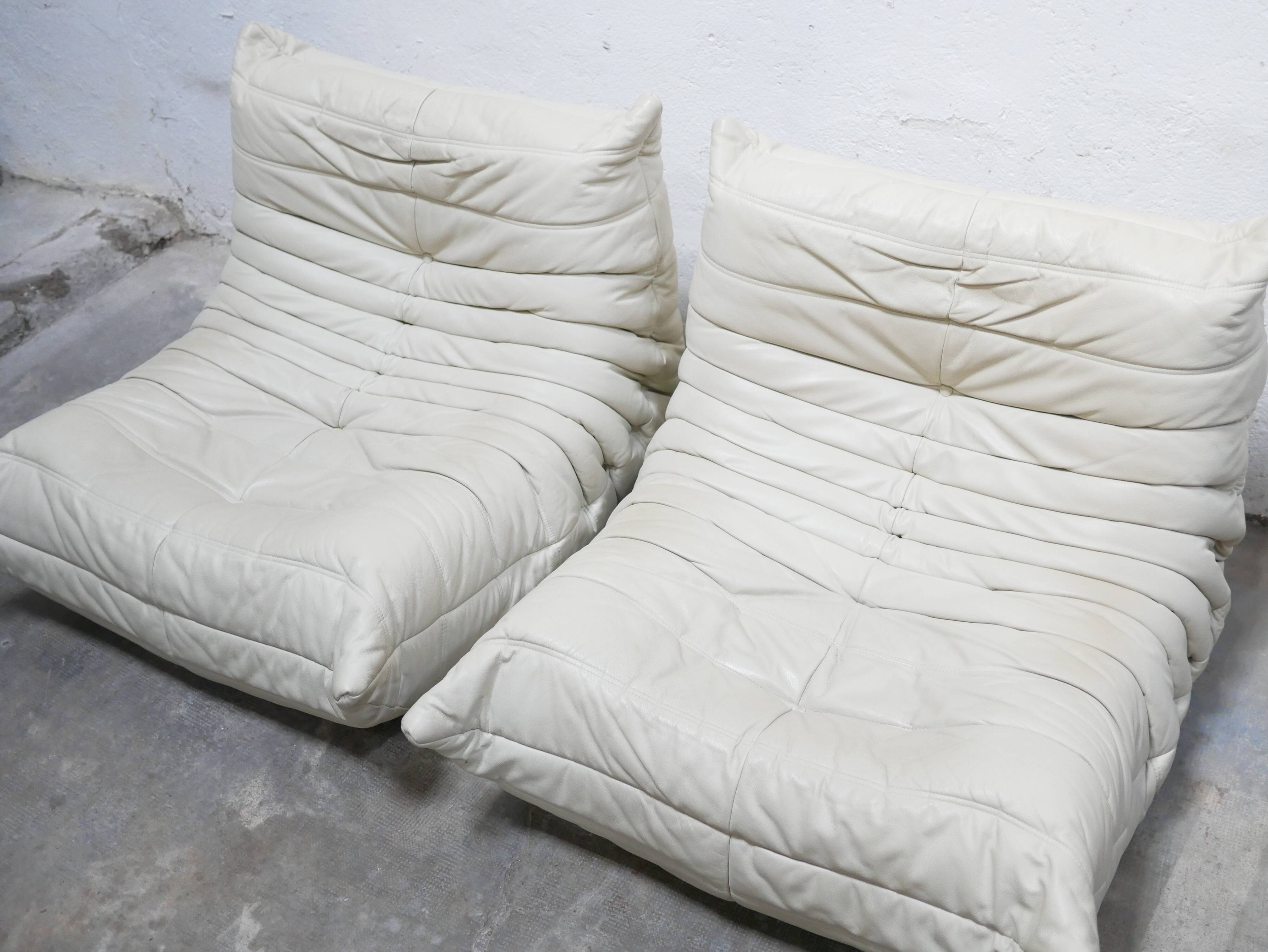 Togo leather chair by Michel Ducaroy for Ligne Roset
