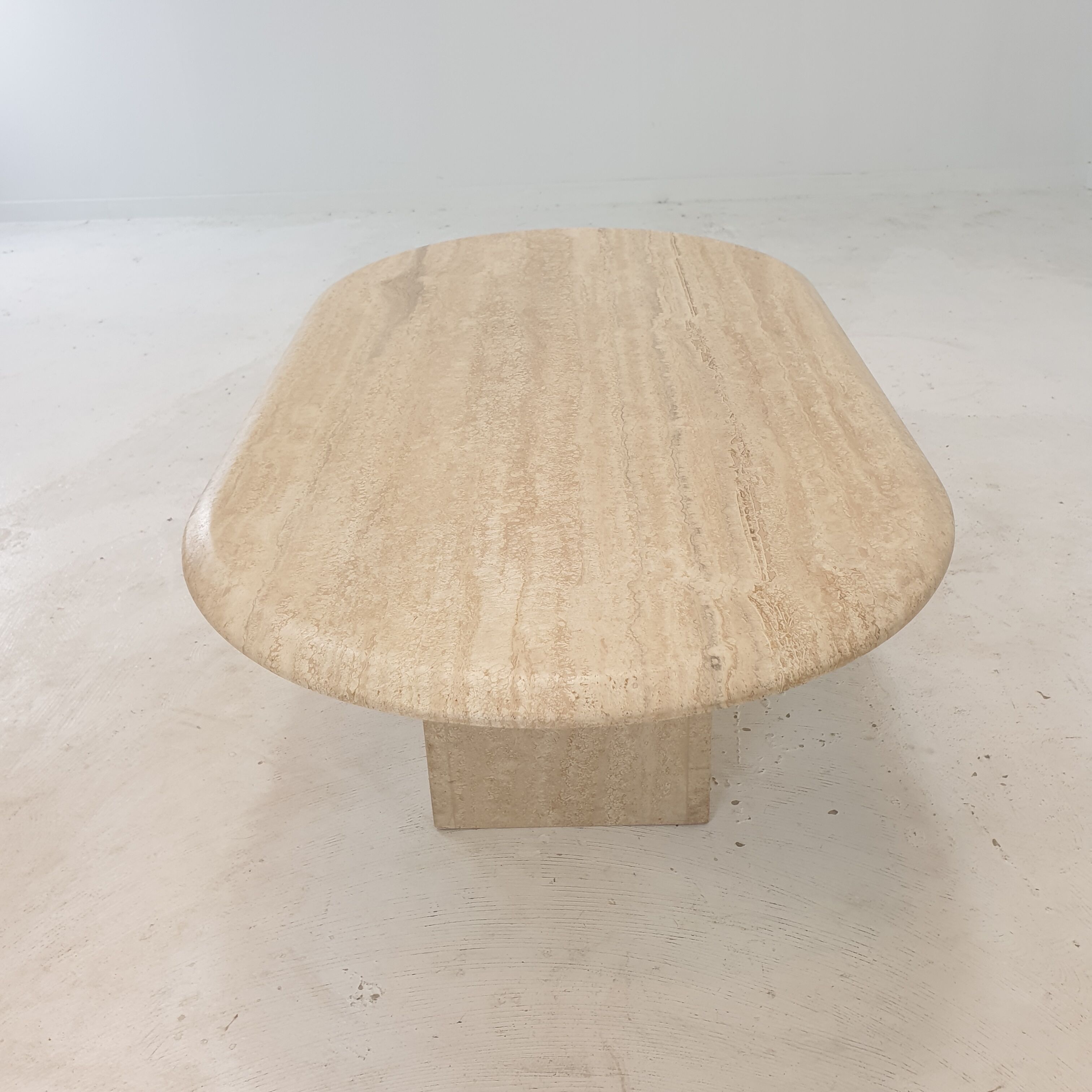 Italian Travertine Coffee Table, 1980's