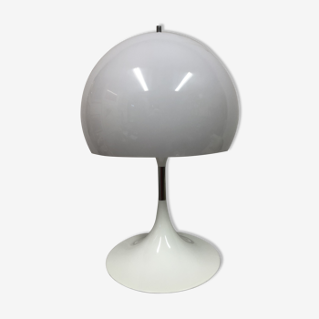 Lampe champignon blanche design des années 70