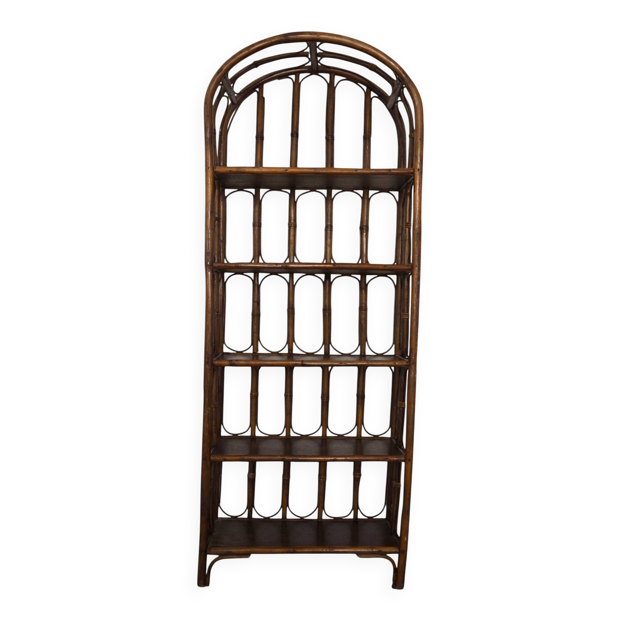 Étagère en rotin cintré — 173 cm