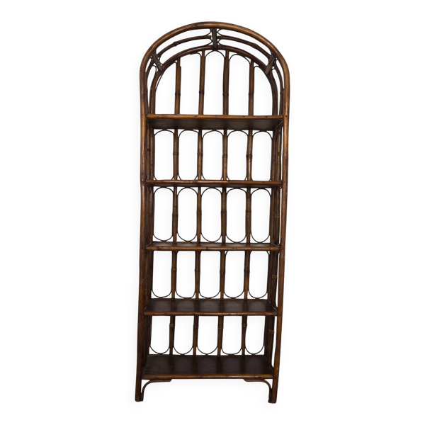 Étagère en rotin cintré — 173 cm