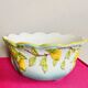 Ceramic cup decorated with lemons in relief, artist GV, 20th century