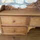 Old light oak desk
