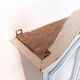 Grey painted hanging glass cabinet in gustavian style from around 1820.