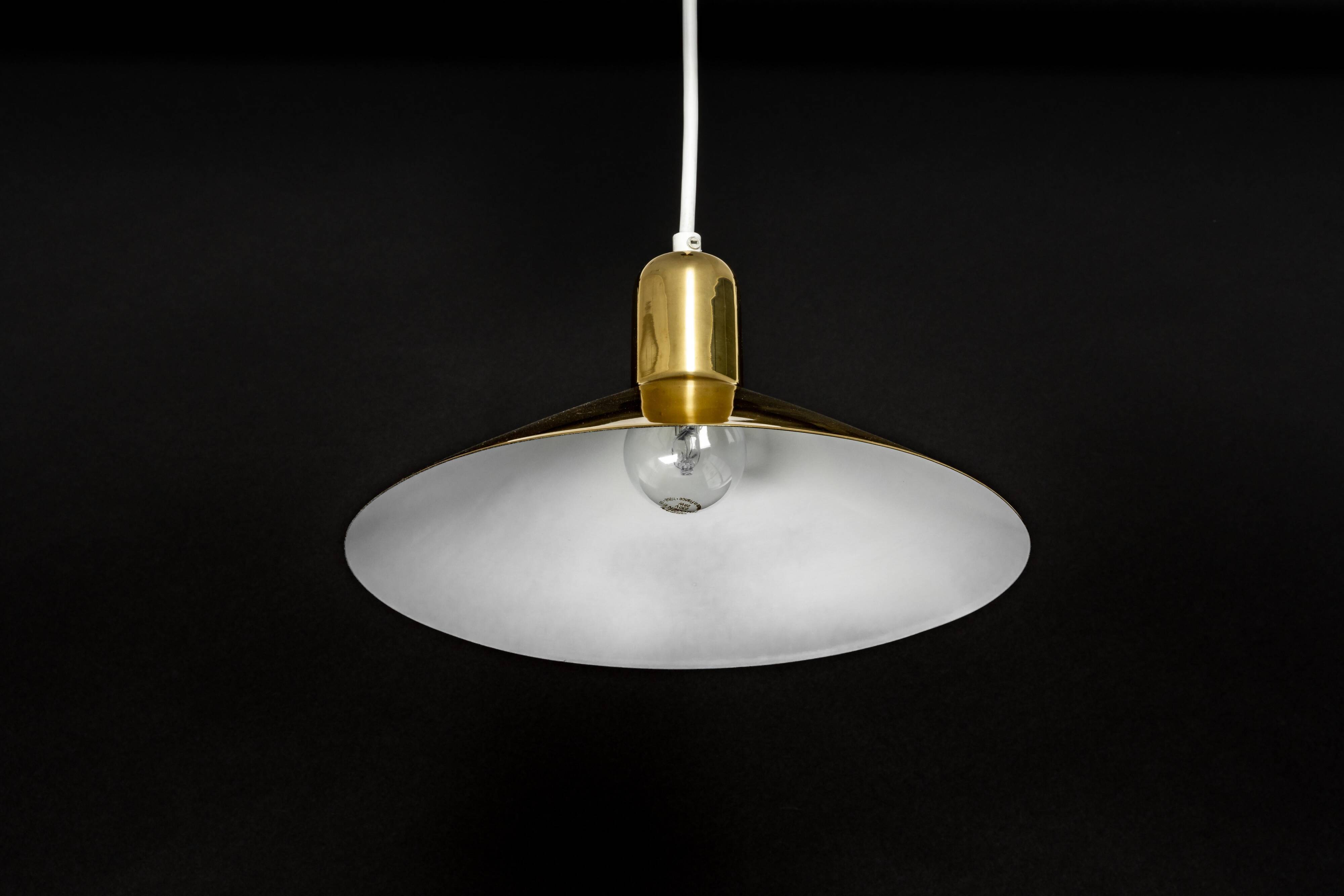 Small brass pendant lamp by Florian Schulz, Germany