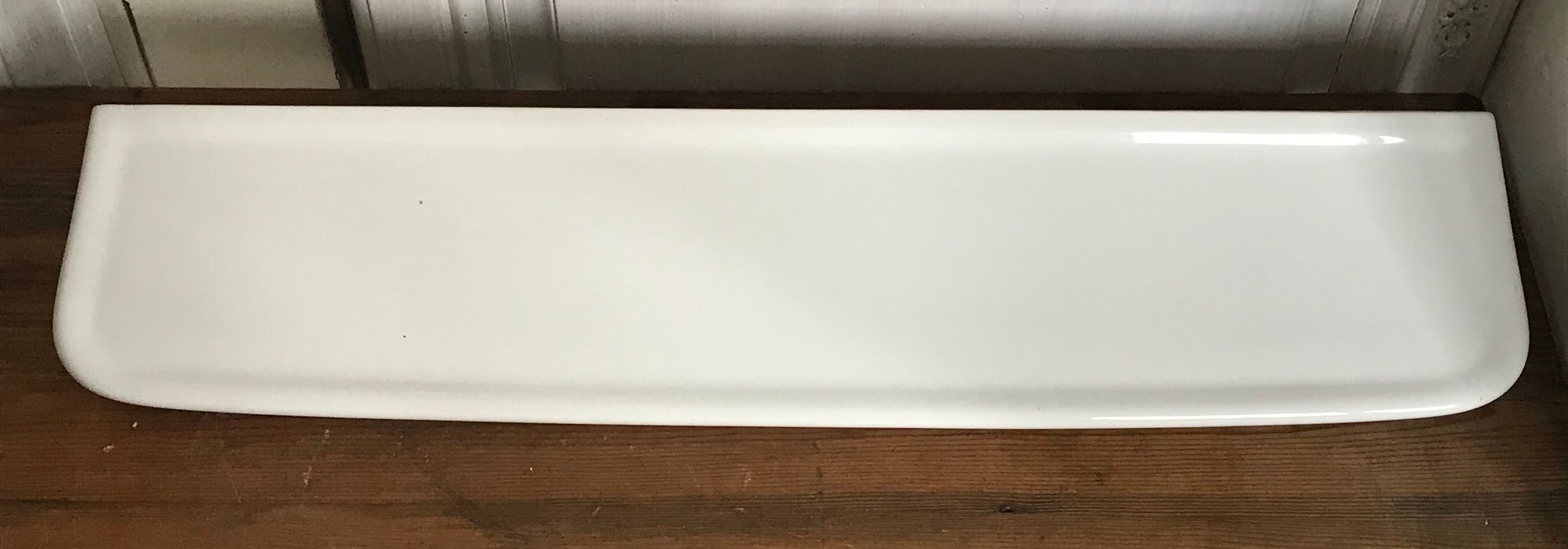 Vintage enamelled ceramic shelf