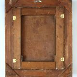 19th Century Antique Biedermeier Young Lady Miniature Portrait Painting