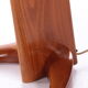 French wooden arched floor lamp from the 1940s