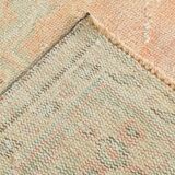 6x9 Peach Orange Turkish Vintage Rug, 192x288Cm