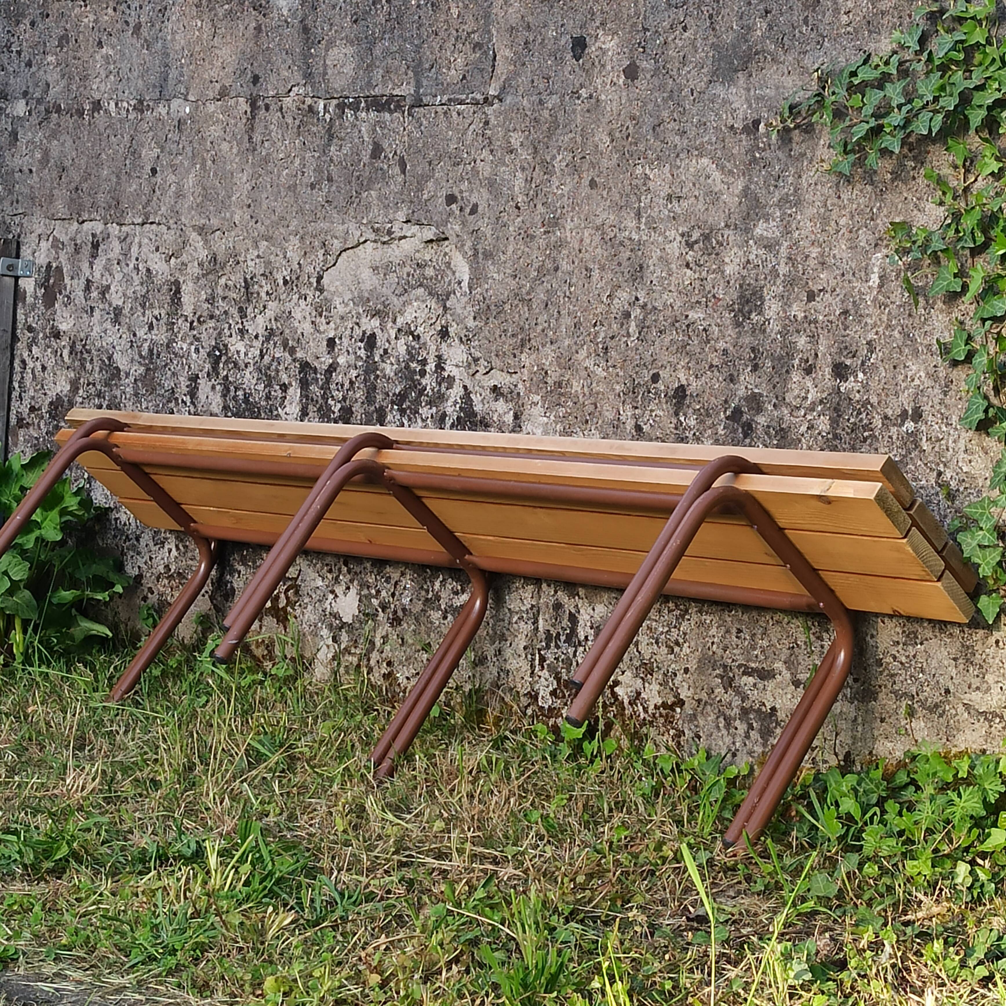 Vintage school bench 2 meters