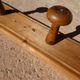 School wall coat - solid wooden rail of 10 patères