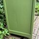 Armoire parisienne vitrée art déco 1930 kaki