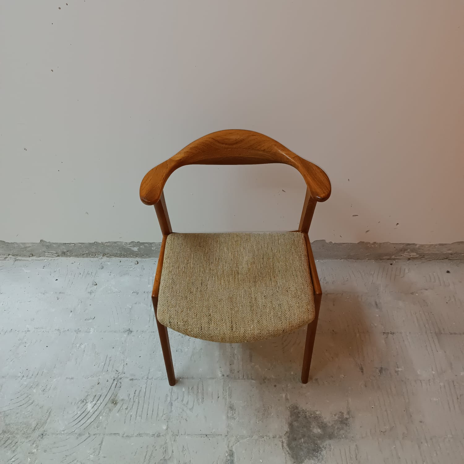Modern Danish teak office chair from the 1960s by Erik Kirkegaard for Høng Stolefabrik