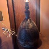 Set of 2 stoneware lamps by Jean Claude Courjault La Cerisaie.