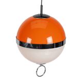 Orange Space Age Ball Sphere Pendant Lamp