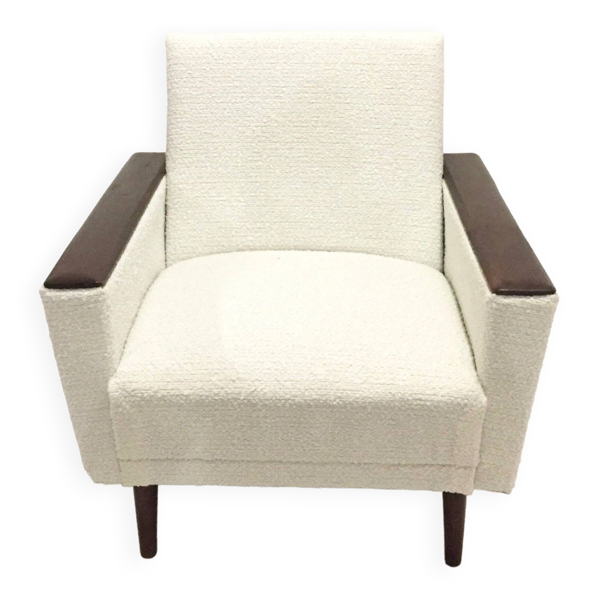 60s armchair reupholstered in loop
